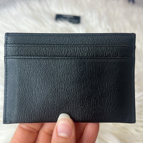 Chanel Black Card Holder wallet embossed Jacket CC charm - Picture 5 of 10